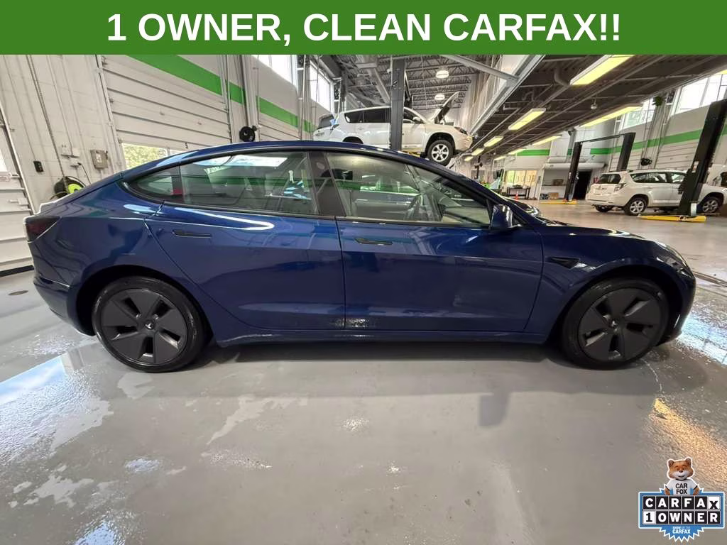 2022 Deep Blue Metallic Tesla Model 3 Long Range AWD Sedan