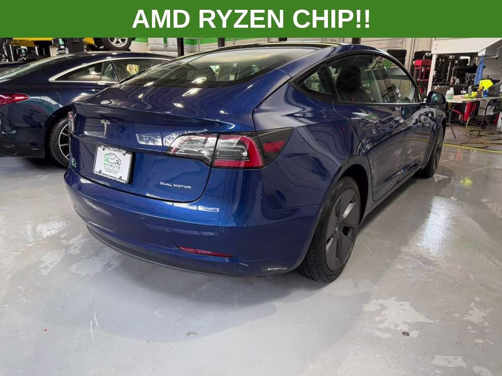 2022 Deep Blue Metallic Tesla Model 3 Long Range AWD Sedan