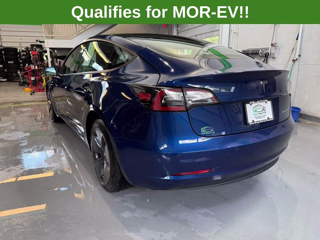 2022 Deep Blue Metallic Tesla Model 3 Long Range AWD Sedan