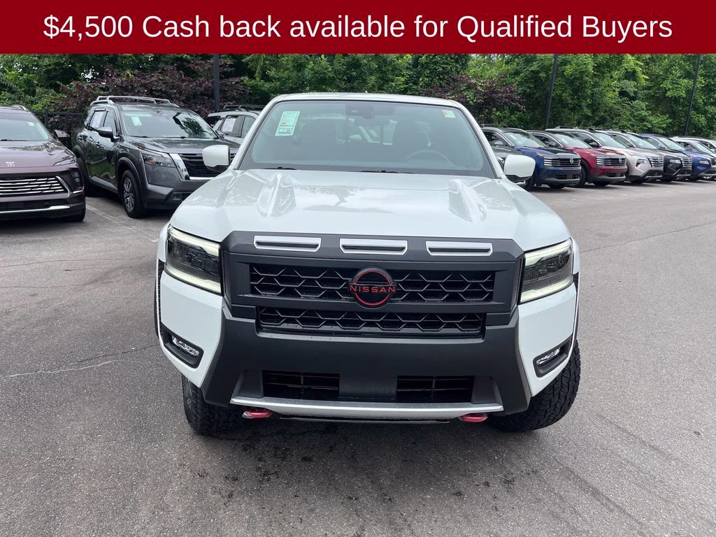 2026 Glacier White Nissan Frontier PRO-4X 4X4 Truck