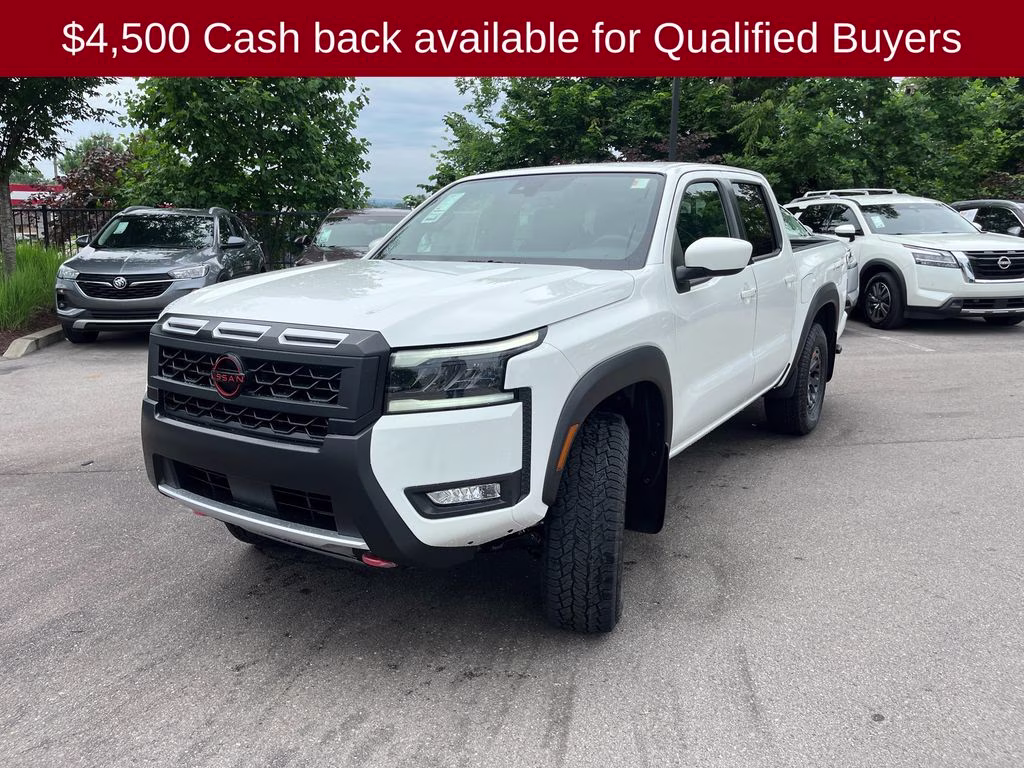 2026 Glacier White Nissan Frontier PRO-4X 4X4 Truck