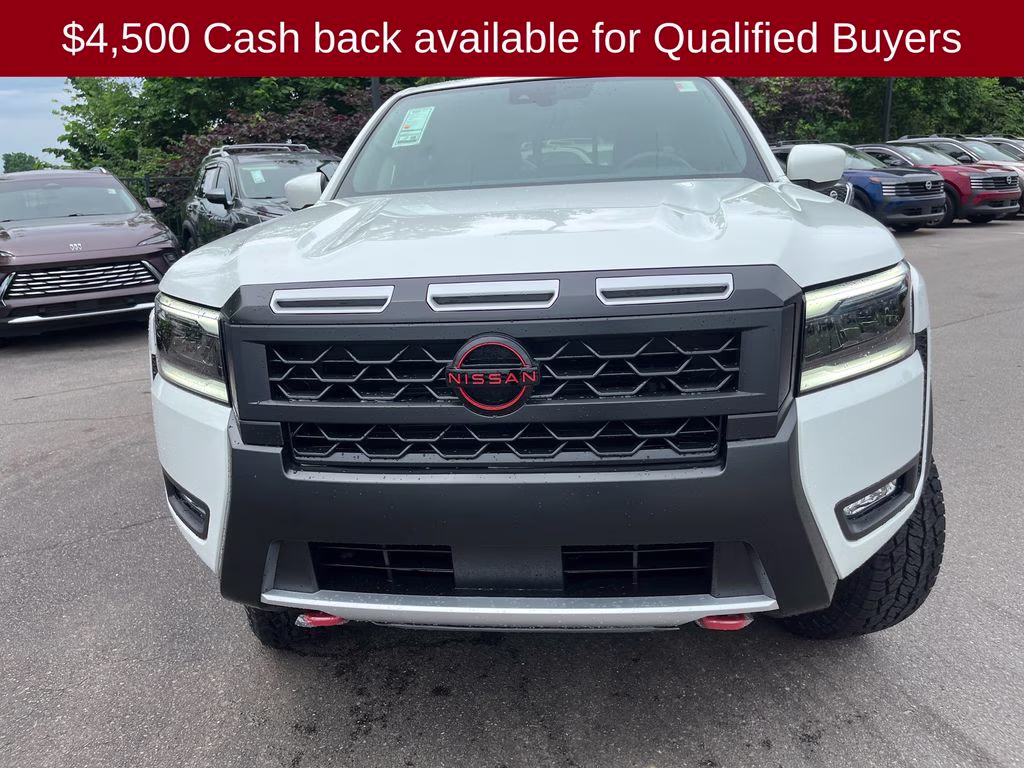 2026 Glacier White Nissan Frontier PRO-4X 4X4 Truck