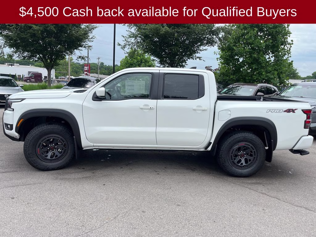 2026 Glacier White Nissan Frontier PRO-4X 4X4 Truck