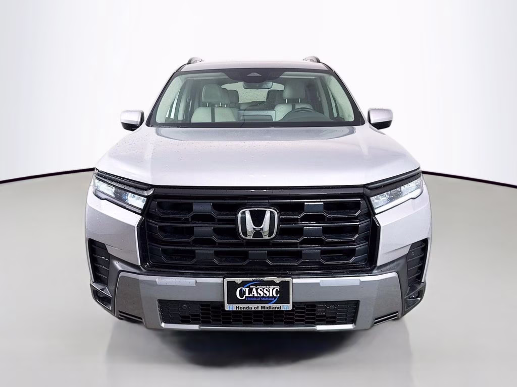 2026 Solar Silver Metallic Honda Pilot EX-L FWD SUV