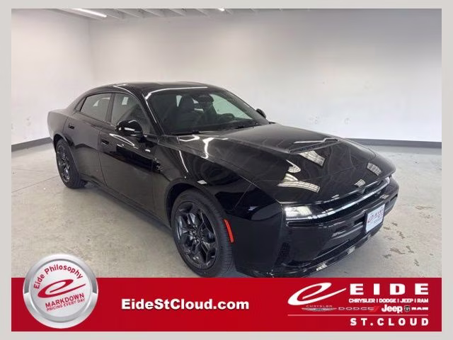 2026 Diamond Black Crystal Pearlcoat Dodge Charger R/T Plus AWD Sedan