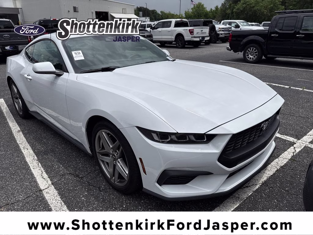 2024 Oxford White Ford Mustang EcoBoost RWD Coupe