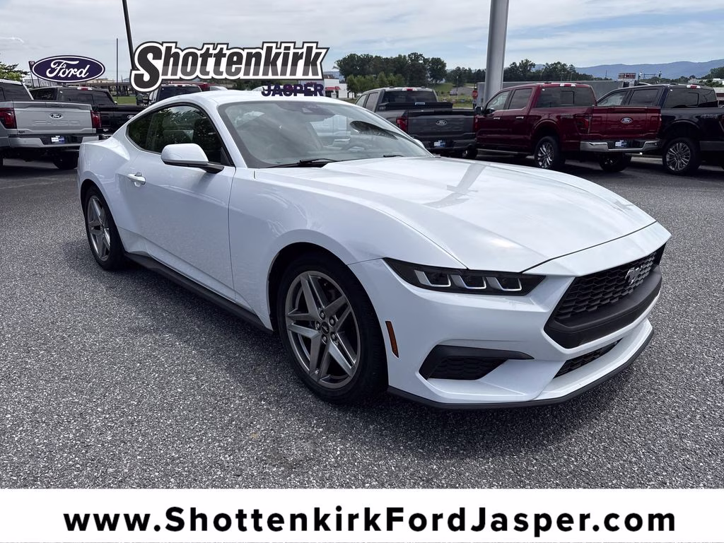 2024 Oxford White Ford Mustang EcoBoost RWD Coupe