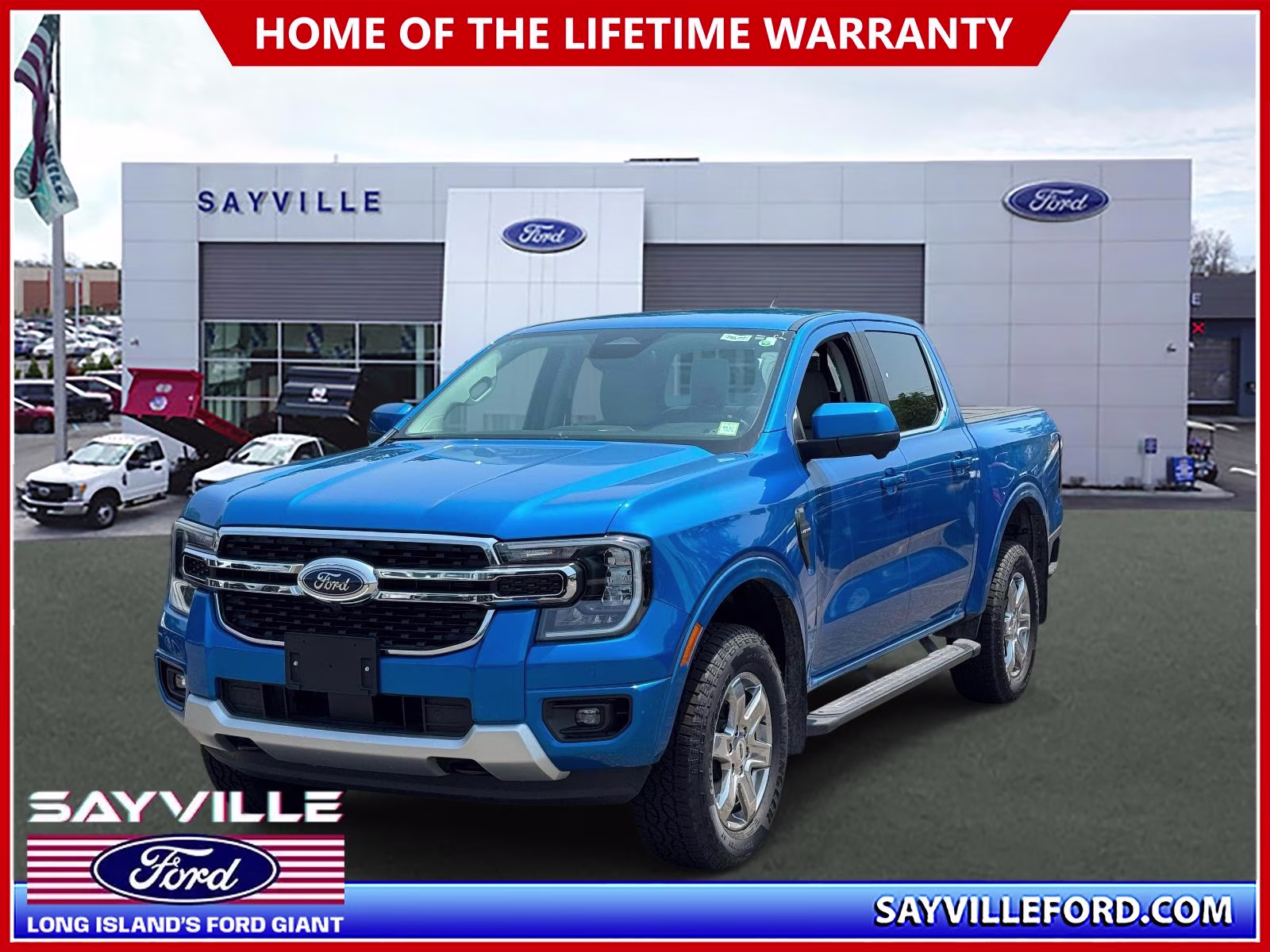 2026 Velocity Blue Metallic Ford Ranger LARIAT 4WD SuperCrew 5' Box 4X4 Truck