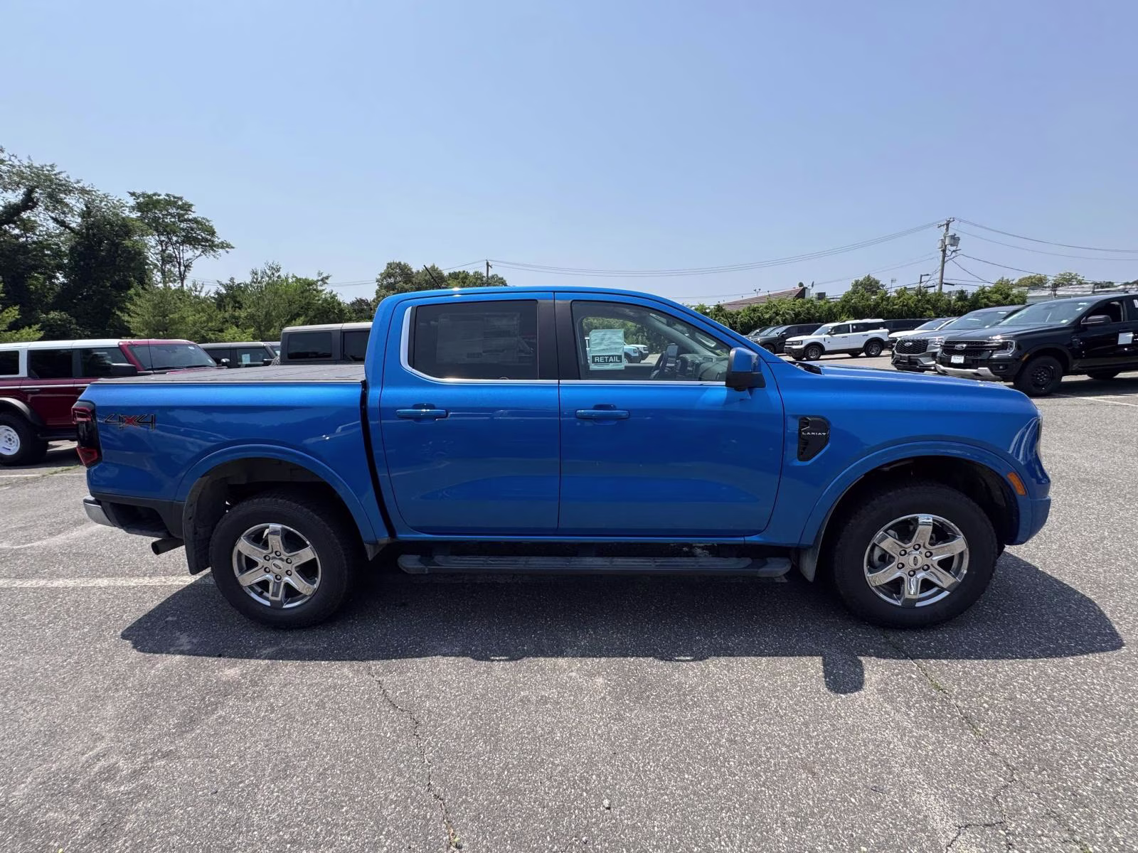 2026 Velocity Blue Metallic Ford Ranger LARIAT 4WD SuperCrew 5' Box 4X4 Truck