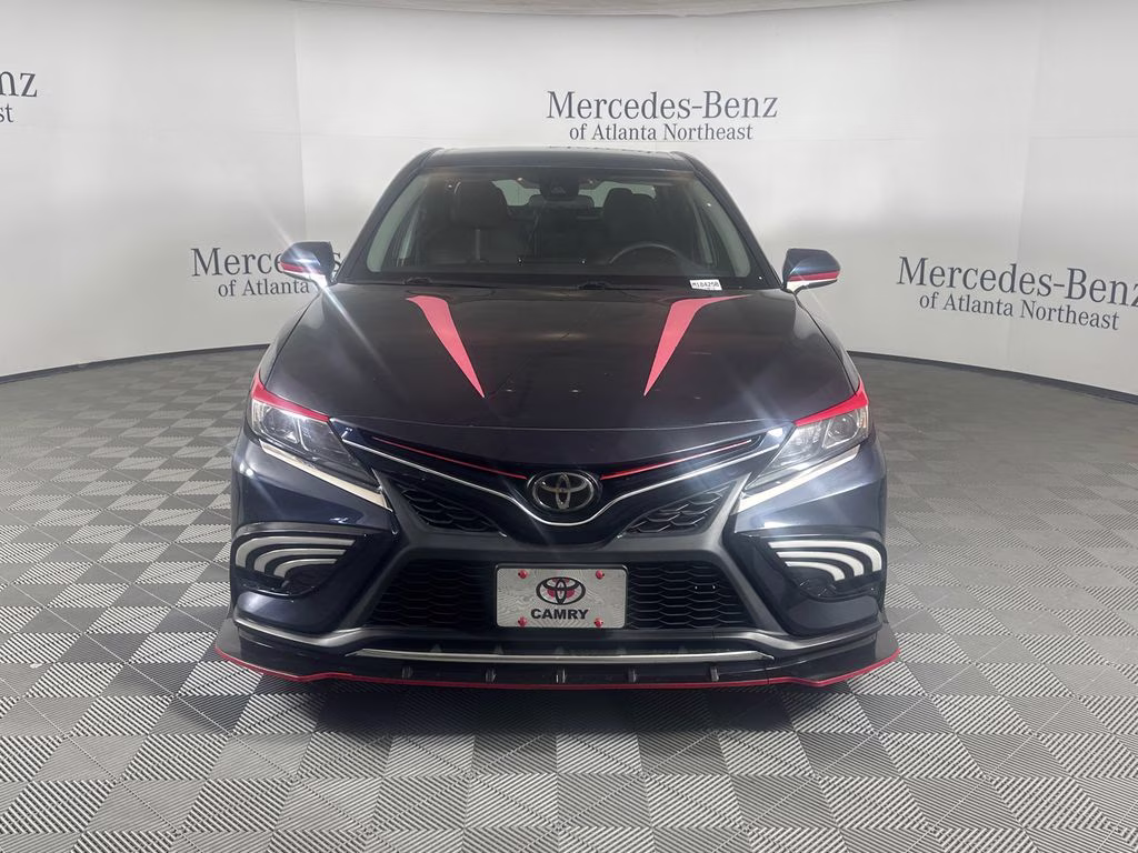 2021 Galactic Aqua Mica Toyota Camry SE FWD Sedan