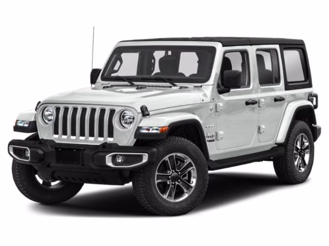2018 Bright White Clearcoat Jeep Wrangler Unlimited Sahara 4X4 SUV