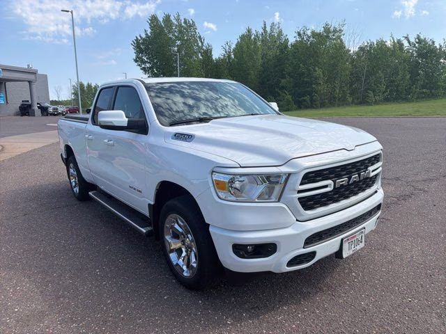 2022 Bright White Clearcoat Ram 1500 Big Horn/Lone Star 4X4 Truck