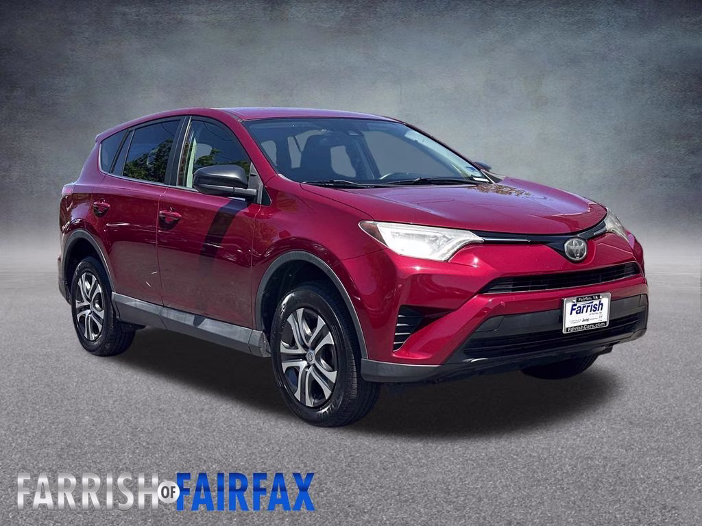 2018 Burgundy Toyota RAV4 LE FWD SUV