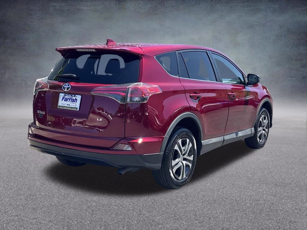 2018 Burgundy Toyota RAV4 LE FWD SUV