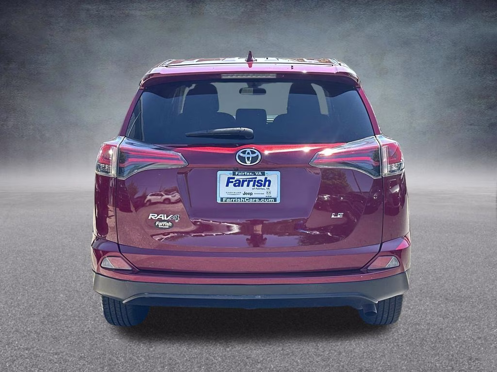 2018 Burgundy Toyota RAV4 LE FWD SUV