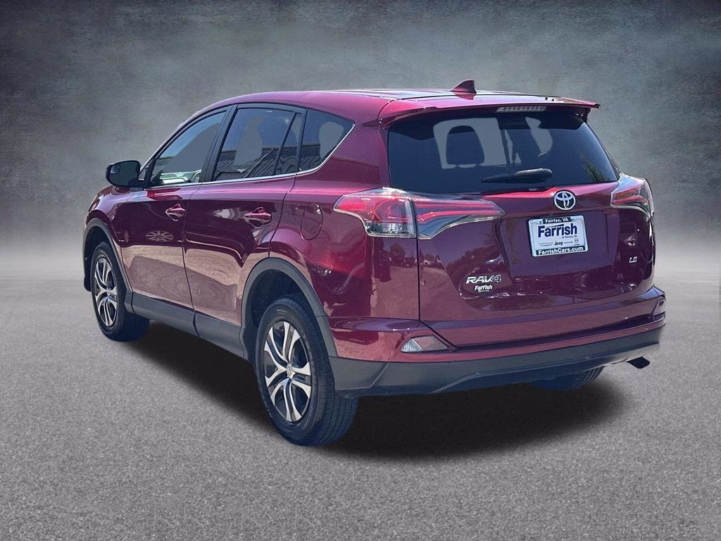 2018 Burgundy Toyota RAV4 LE FWD SUV