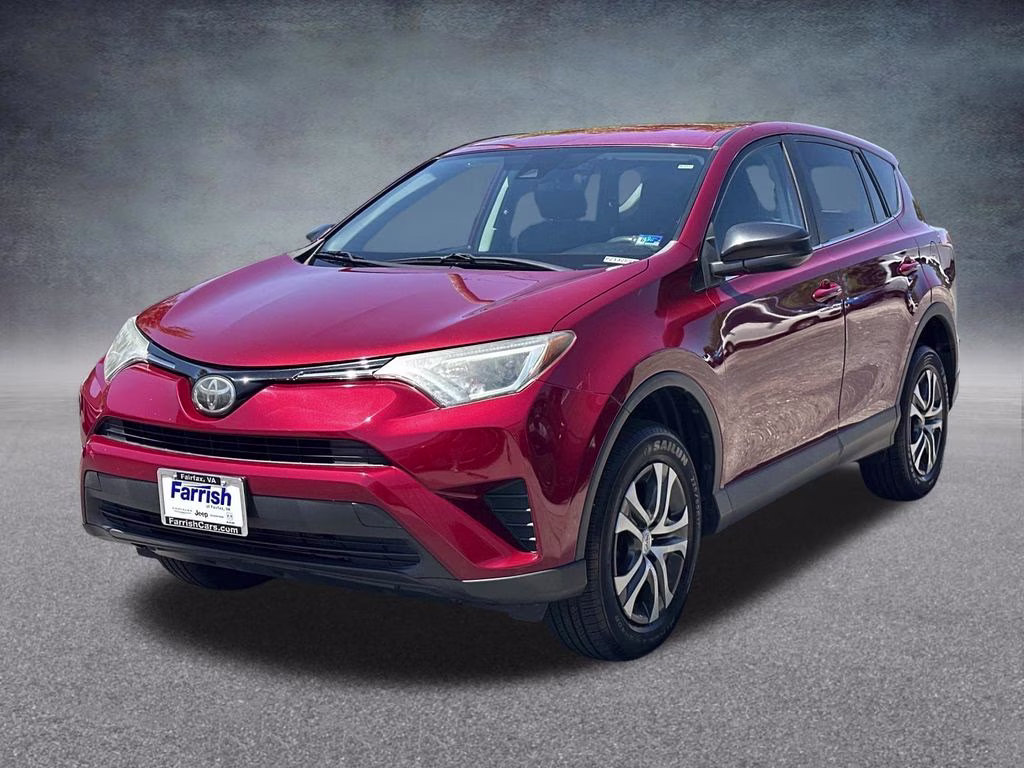 2018 Burgundy Toyota RAV4 LE FWD SUV