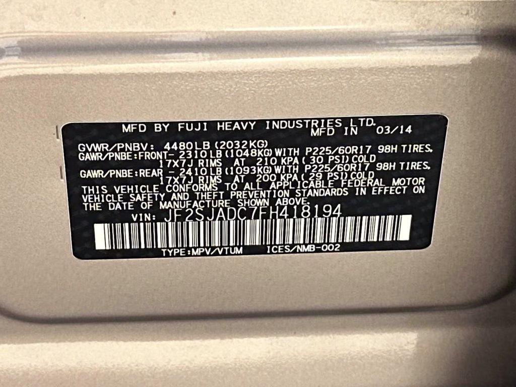 2015 Burnished Bronze Metallic Subaru Forester 2.5i Premium AWD SUV
