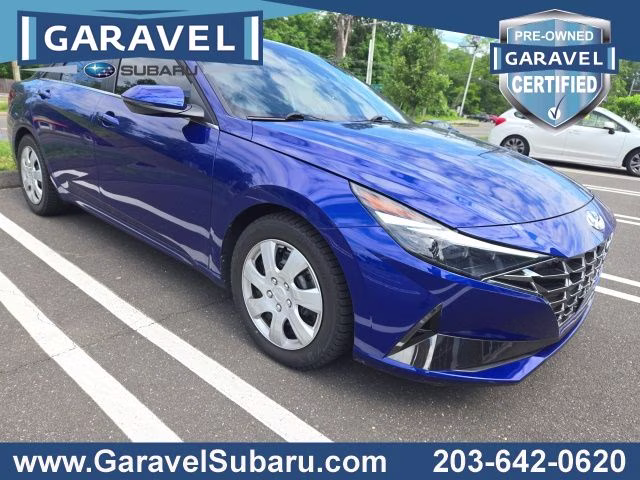 2021 Intense Blue Hyundai Elantra Limited FWD Sedan