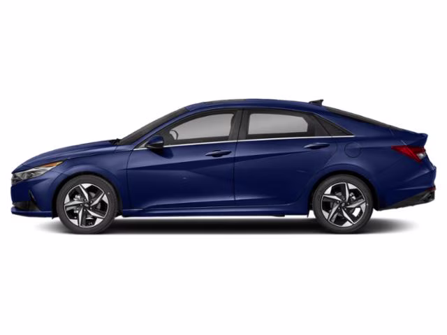 2021 Intense Blue Hyundai Elantra Limited FWD Sedan