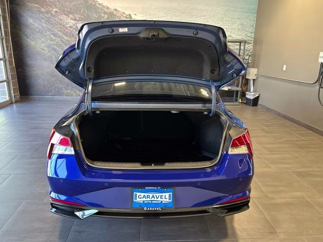 2021 Intense Blue Hyundai Elantra Limited FWD Sedan