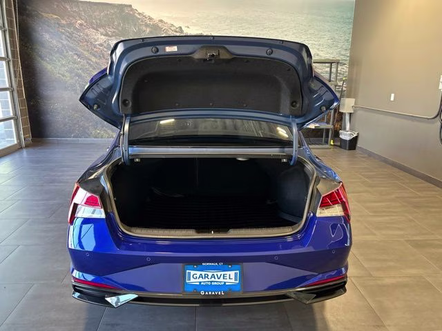 2021 Intense Blue Hyundai Elantra Limited FWD Sedan