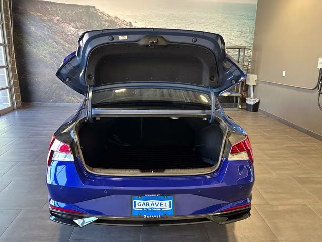 2021 Intense Blue Hyundai Elantra Limited FWD Sedan