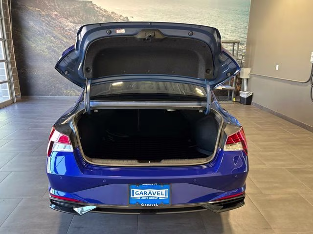 2021 Intense Blue Hyundai Elantra Limited FWD Sedan