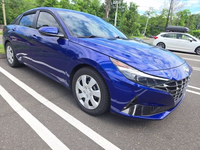2021 Intense Blue Hyundai Elantra Limited FWD Sedan