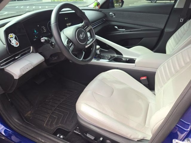 2021 Intense Blue Hyundai Elantra Limited FWD Sedan