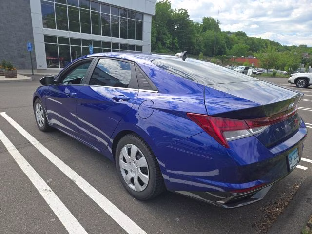 2021 Intense Blue Hyundai Elantra Limited FWD Sedan