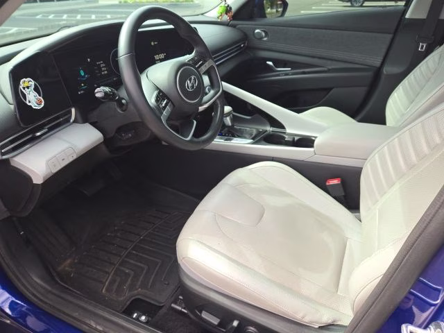 2021 Intense Blue Hyundai Elantra Limited FWD Sedan