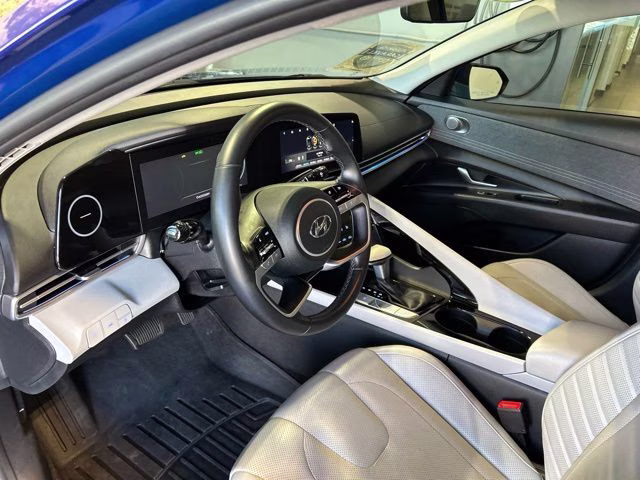 2021 Intense Blue Hyundai Elantra Limited FWD Sedan