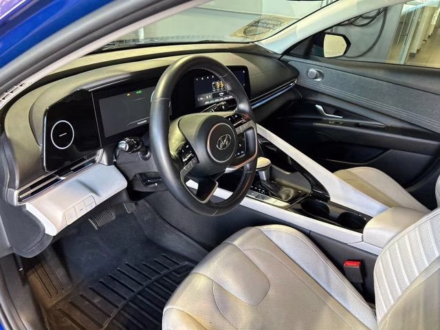 2021 Intense Blue Hyundai Elantra Limited FWD Sedan