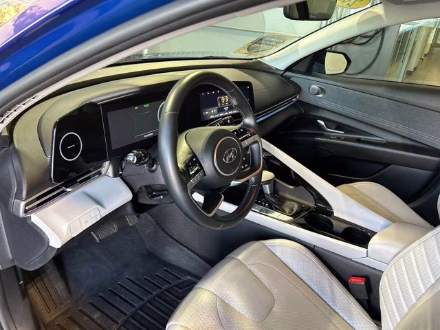 2021 Intense Blue Hyundai Elantra Limited FWD Sedan