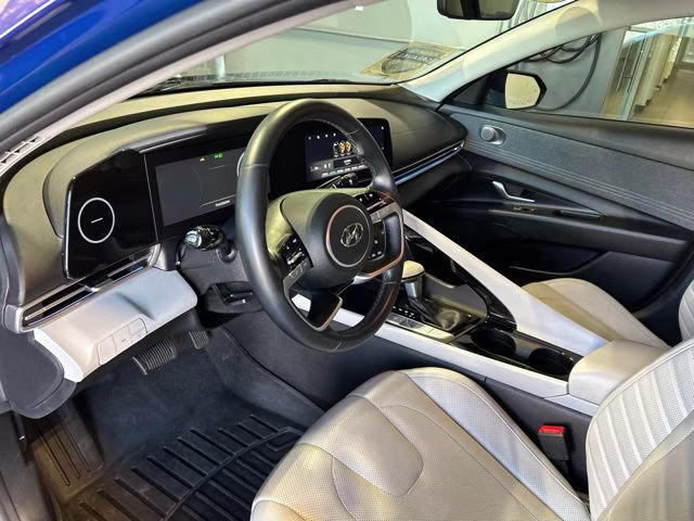 2021 Intense Blue Hyundai Elantra Limited FWD Sedan