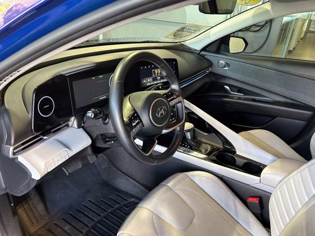 2021 Intense Blue Hyundai Elantra Limited FWD Sedan