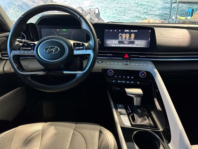 2021 Intense Blue Hyundai Elantra Limited FWD Sedan