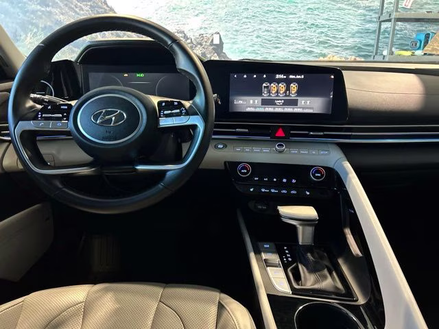 2021 Intense Blue Hyundai Elantra Limited FWD Sedan
