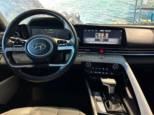 2021 Intense Blue Hyundai Elantra Limited FWD Sedan