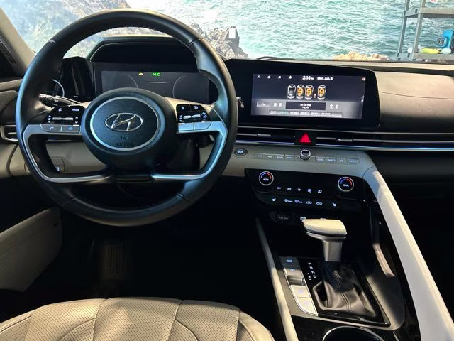 2021 Intense Blue Hyundai Elantra Limited FWD Sedan