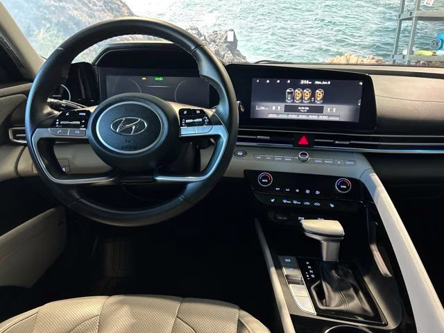 2021 Intense Blue Hyundai Elantra Limited FWD Sedan