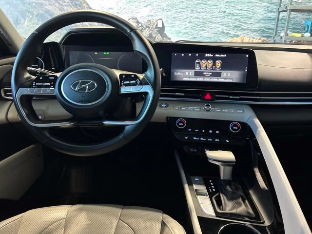 2021 Intense Blue Hyundai Elantra Limited FWD Sedan
