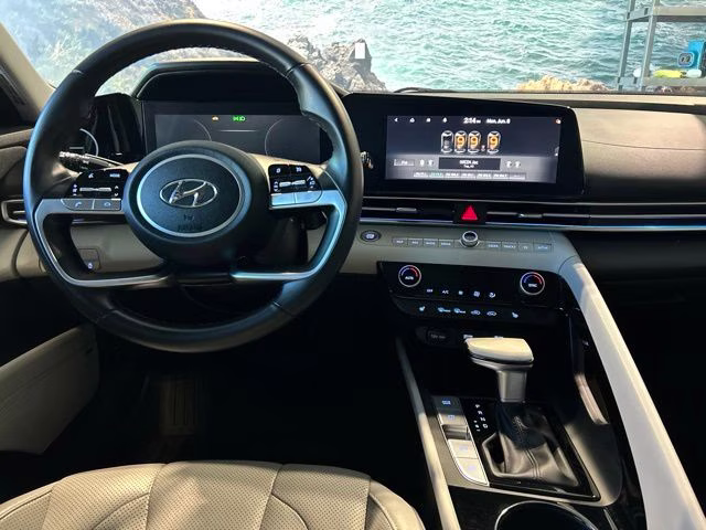 2021 Intense Blue Hyundai Elantra Limited FWD Sedan