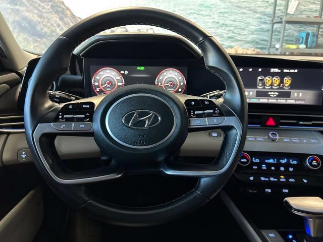 2021 Intense Blue Hyundai Elantra Limited FWD Sedan