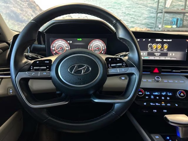 2021 Intense Blue Hyundai Elantra Limited FWD Sedan