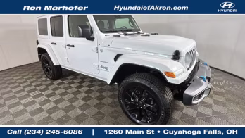 2024 Bright White Clearcoat Jeep Wrangler Sahara 4xe 4X4 SUV