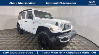 2024 Bright White Clearcoat Jeep Wrangler Sahara 4xe 4X4 SUV
