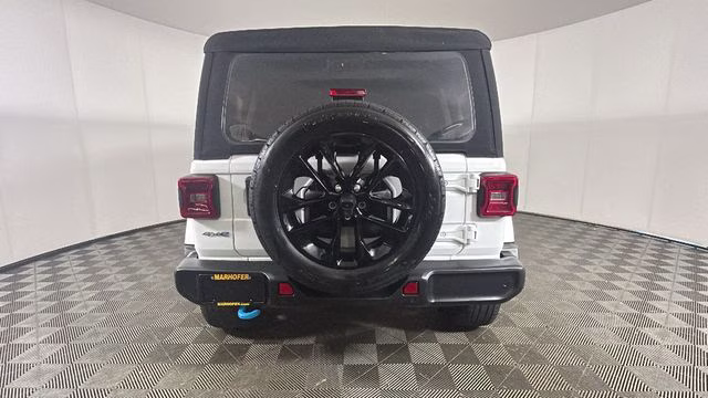 2024 Bright White Clearcoat Jeep Wrangler Sahara 4xe 4X4 SUV