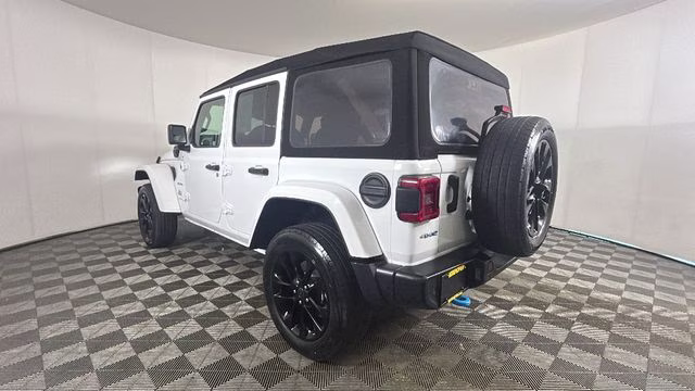 2024 Bright White Clearcoat Jeep Wrangler Sahara 4xe 4X4 SUV